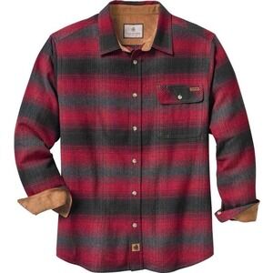 Legendary White Tails The Original Buck Camp Shirt Red Plaid Men's Size XLT